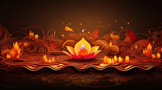 Diwali vector illustration background