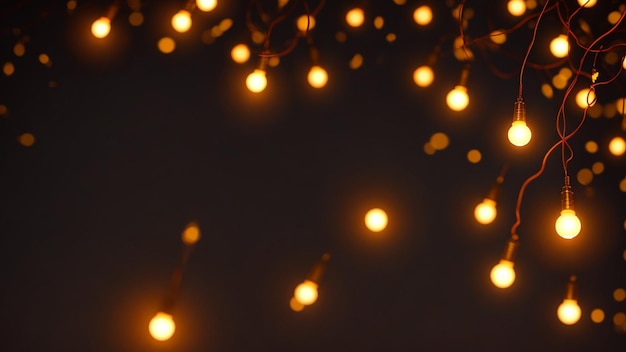 Diwali-viering symboliseert licht welvaart geluk Vreedzame stralende gloeilampen Generatieve AI