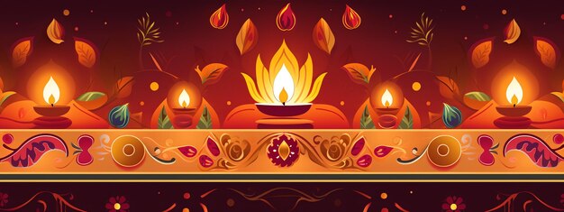 Diwalithemed tablecloth diwali banner