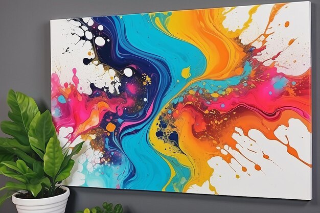 DIY Acrylic Pour Wall Art