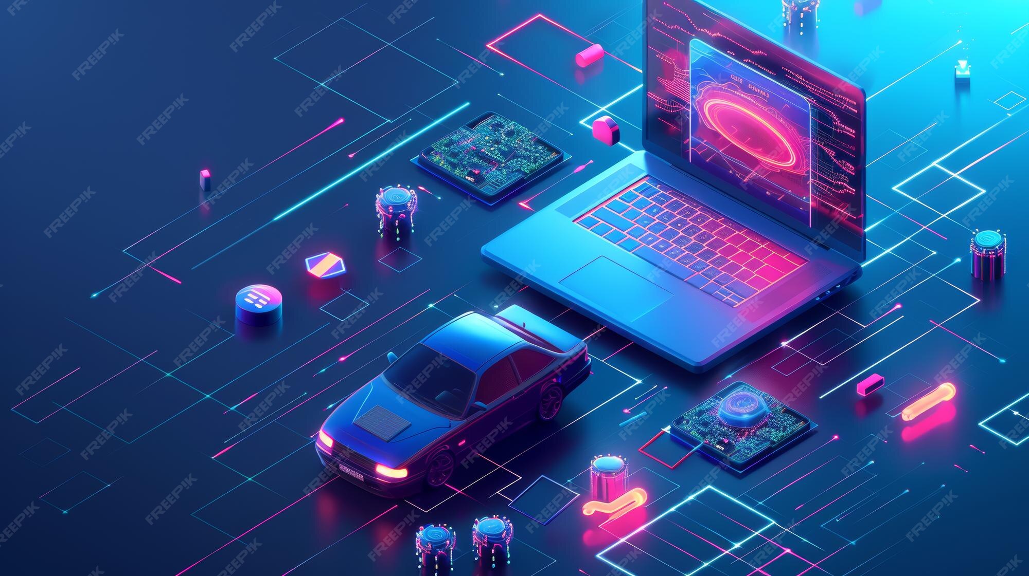 Premium Photo | DIY Arduino robot connection to laptop Computer ...