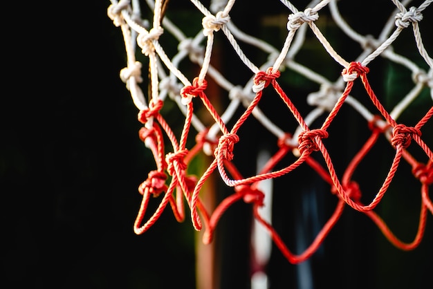 DIY basketbalnet, oud touw, met kopieerruimte!