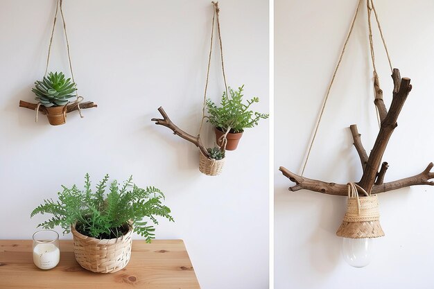 DIY Branch Hanging Rack