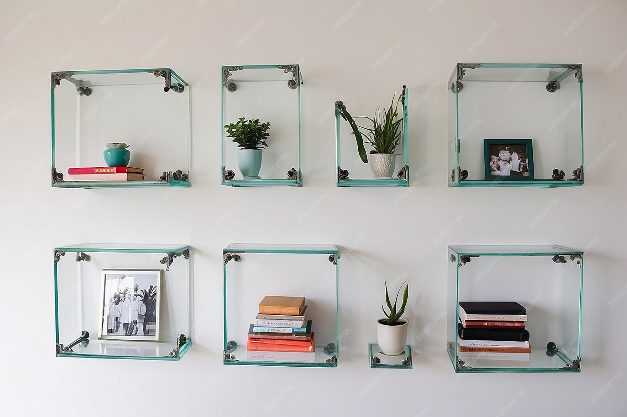 Premium Photo DIY Floating Glass Frame Shelves
