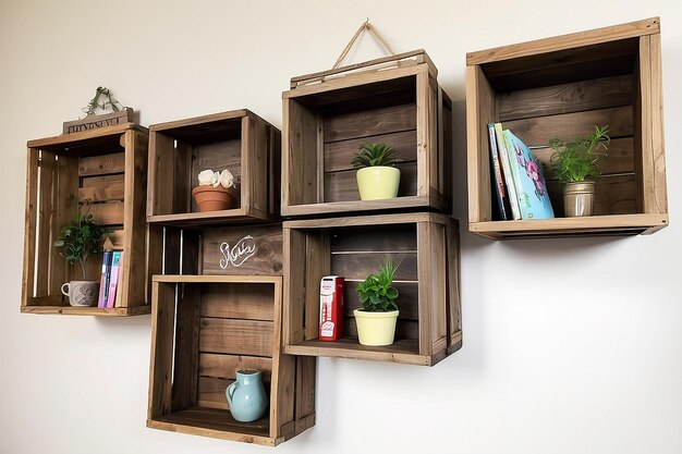 DIY houten kistrekken voor rustieke opslagoplossingen