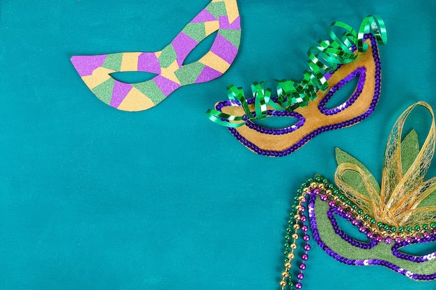 Diy 가장 무도회 마스크 Mardi Gras, Fat Tuesday.