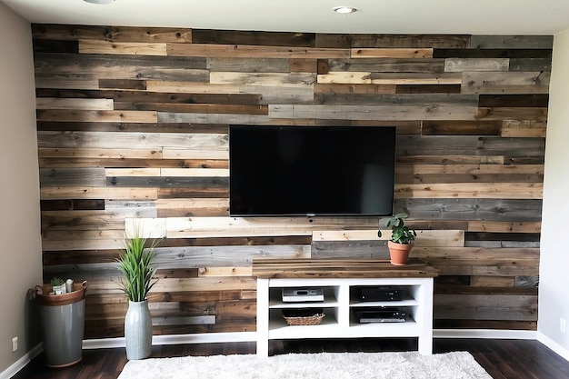 DIY Pallet Hout Accent Wall