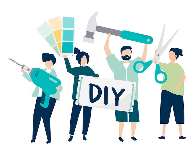 DIY png イラスト 透明な背景