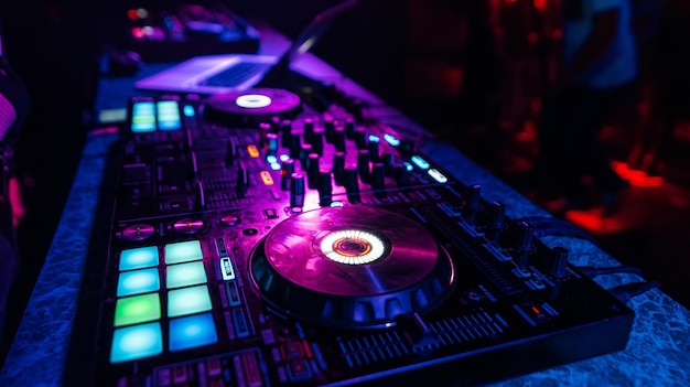 Scheda controller mixer dj per mixare musica in discoteca