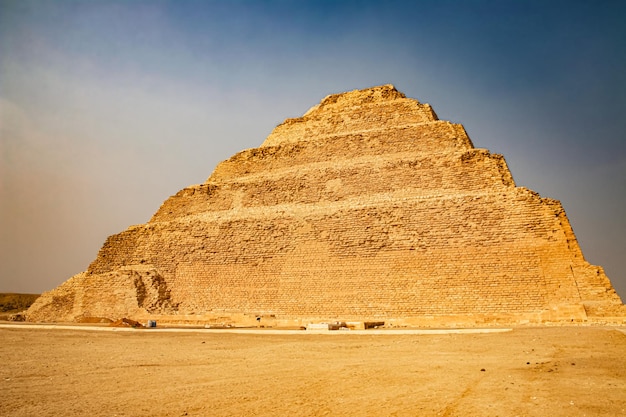 The Djoser Pyramid in the Sahara desert Egypt