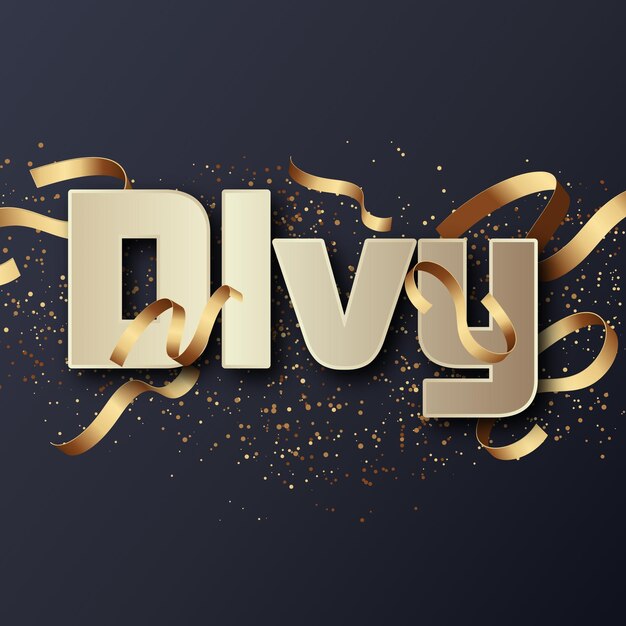 Dlvy Text effect Gold JPG attractive background card photo