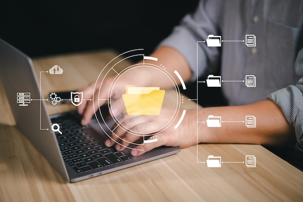 DMS Document security concept management system Data encryption Online documentation database