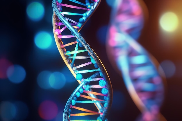 DNA biotechnology science medicine genetic concept