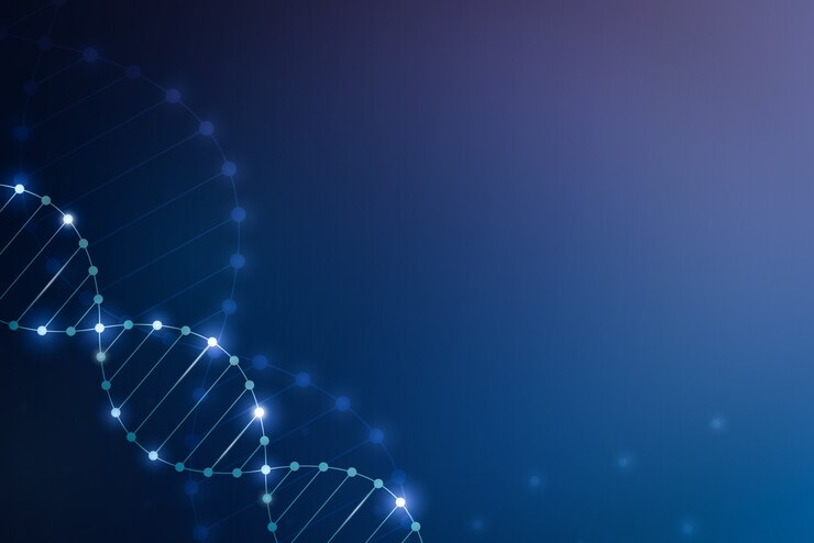 DNA 및 염색체 추상적 인 배경