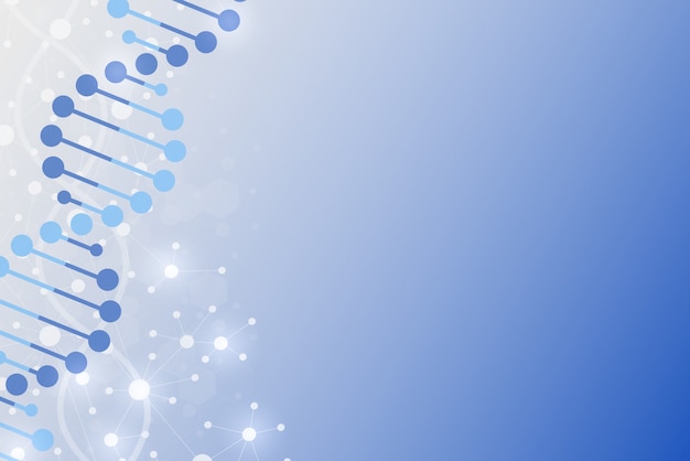 DNA & chromosome abstract background