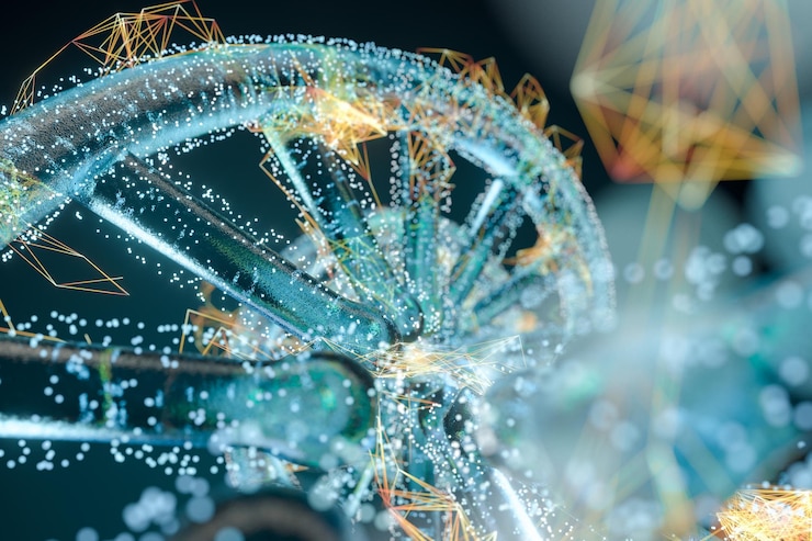 Photo dna と染色体遺伝子と継承3 d レンダリング