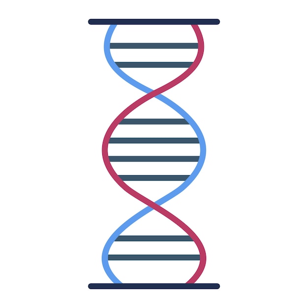 Photo dna flat illustration