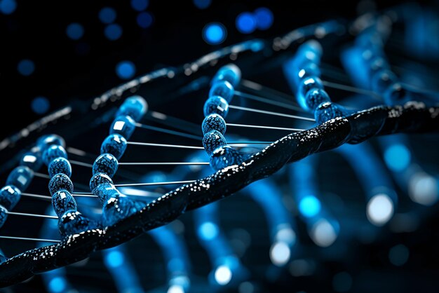 DNA-gen helix spiraalmolecule structuur