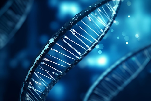 DNA gene helix spiral molecule structure