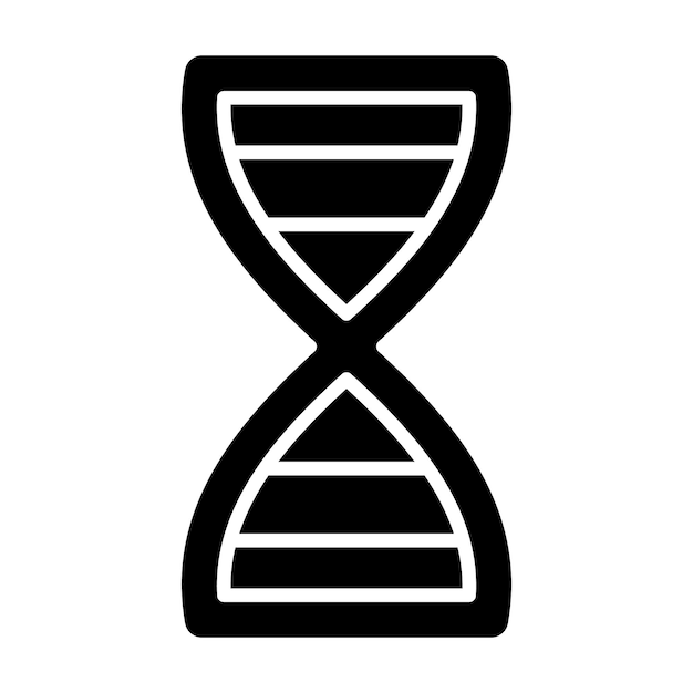 DNA グリフ黒塗りイラスト