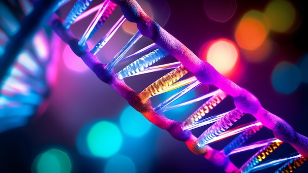 DNA helix ai generated image