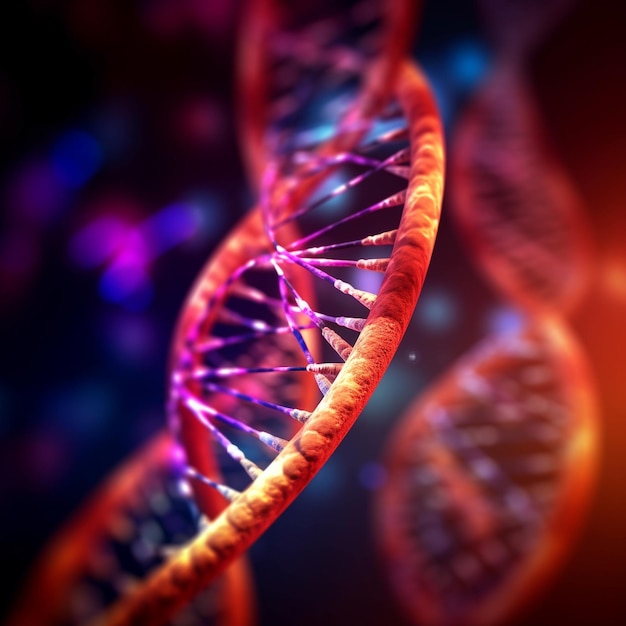 Foto illustrazione del dna