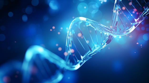 Dna and medical and technology background futuristic