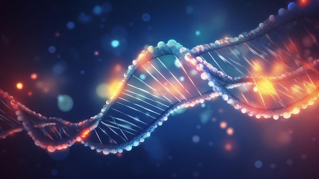 Dna and medical and technology background