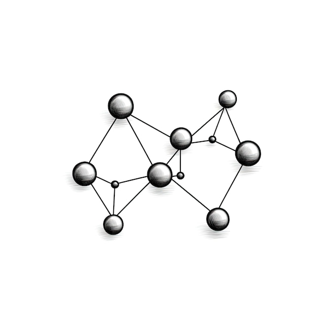 Foto struttura molecolare del dna ai generato
