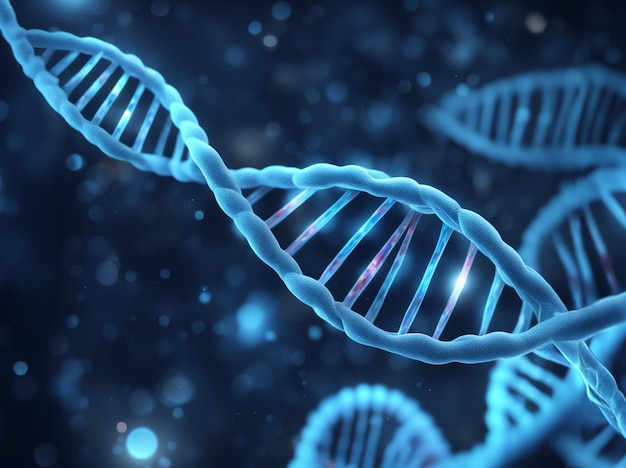 Foto struttura molecolare del dna biotecnologia