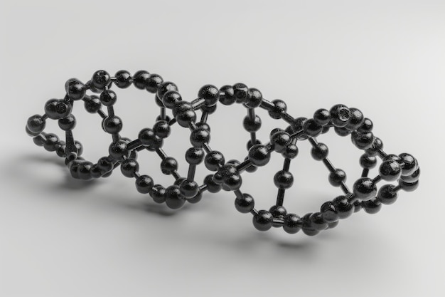 DNA Molecule Illustration Isolated 3D rendering