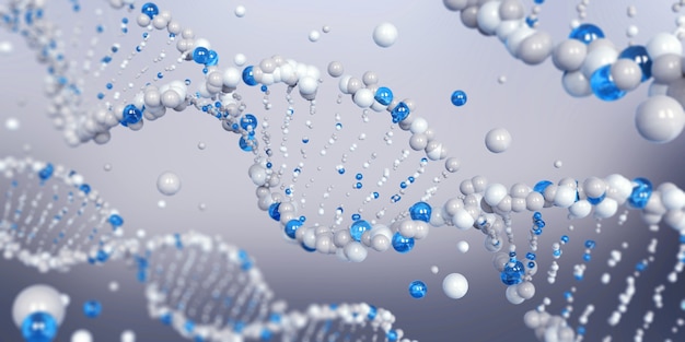 DNA molecule spiral