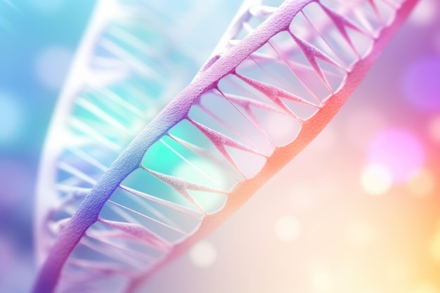 DNA molecules Science concept AI generated