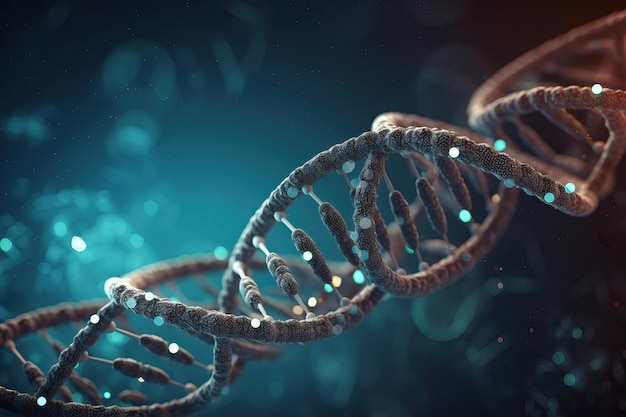 DNA-molecuul AI gegenereerd