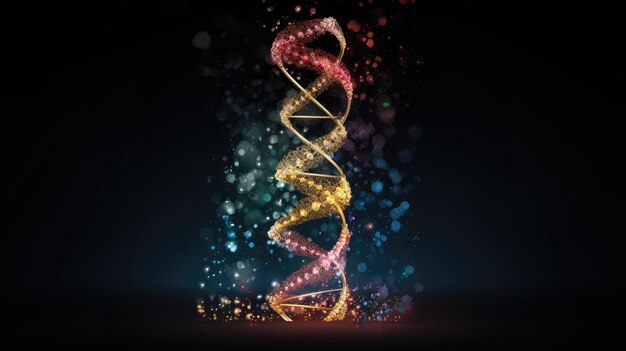 DNA-onderzoek onder de microscoop Genetische manipulatie Laboratoriumwerk in genvervanging
