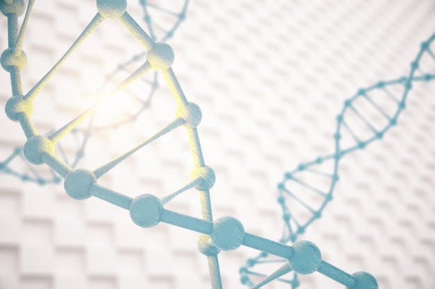 Dna op patroonachtergrond