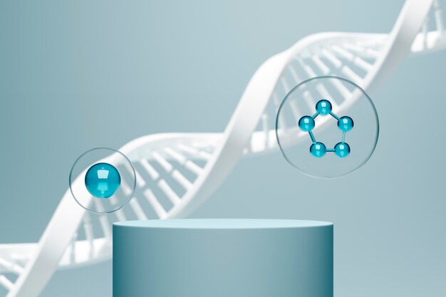 Photo dna representation concept