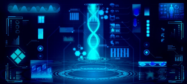 Photo dna representation concept