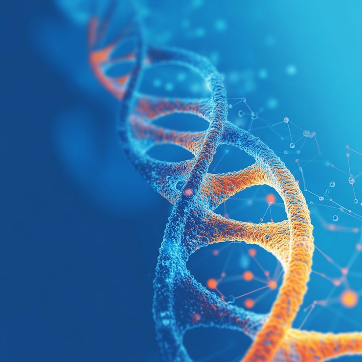 फोटो dna strand adn chain