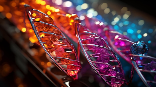 DNA-structuur in fotorealistische versie