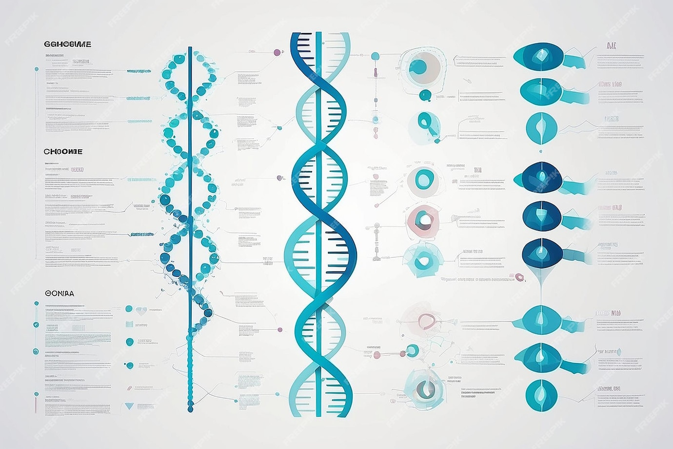 Premium Photo | Dna test infographic Genome sequence map chromosome ...
