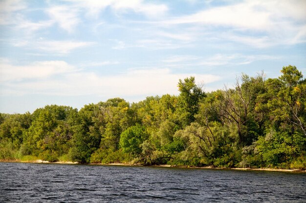 Dnipro river coast