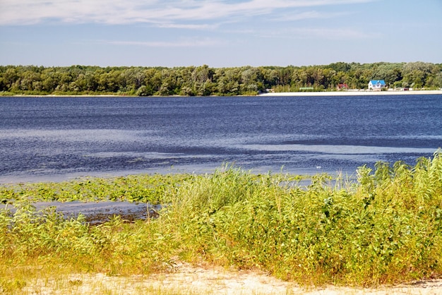 Dnipro river coast