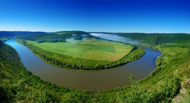 Dnister river landscape