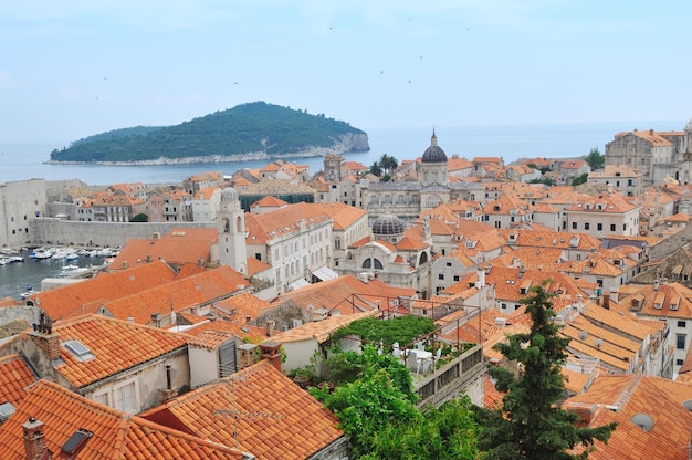 Dobrovnik oude stad in Kroatië toeristisch centrum en attractie ook Unesco beschermd