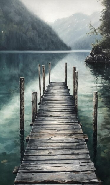 A dock on the lake