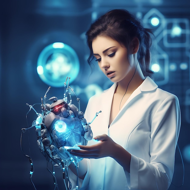 doctor AI artificial intelligence in modern medical technology IOT and automation