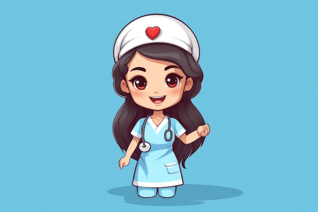 Photo doctor cartoon illustration