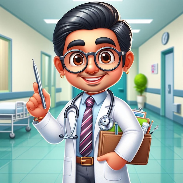 Doctor Cartoon illustrator 01 ai images