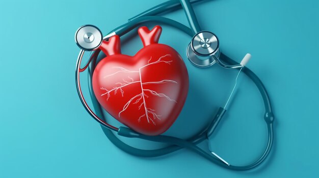 Photo doctor diagnose to cure disease on patient's heart